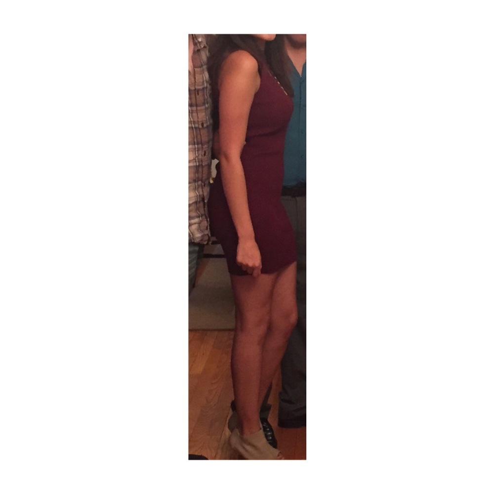 Marron mini dress